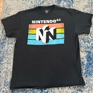 Nintendo 64 black sleek tee.